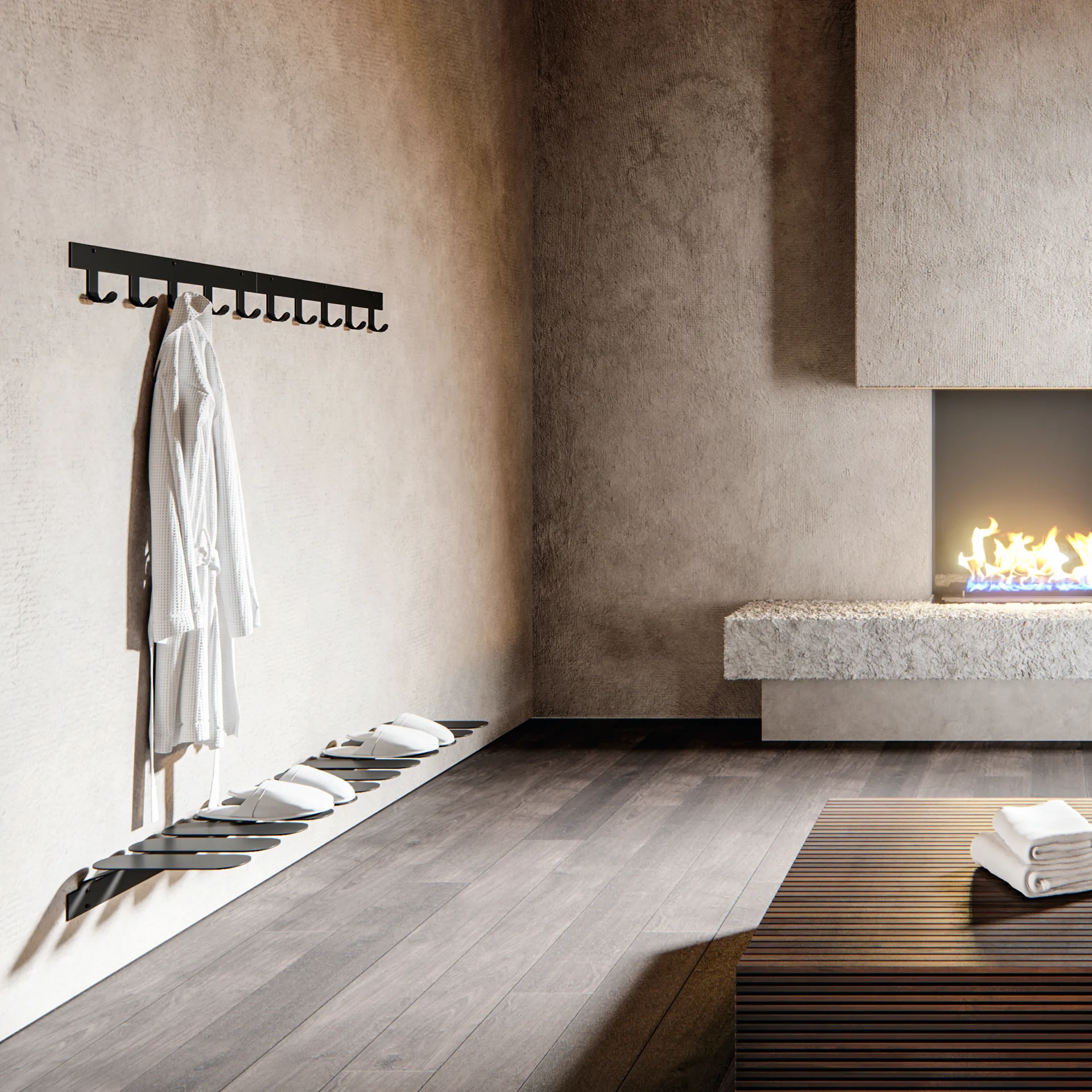 Only Hooks Garderobe, Schwarz Maze