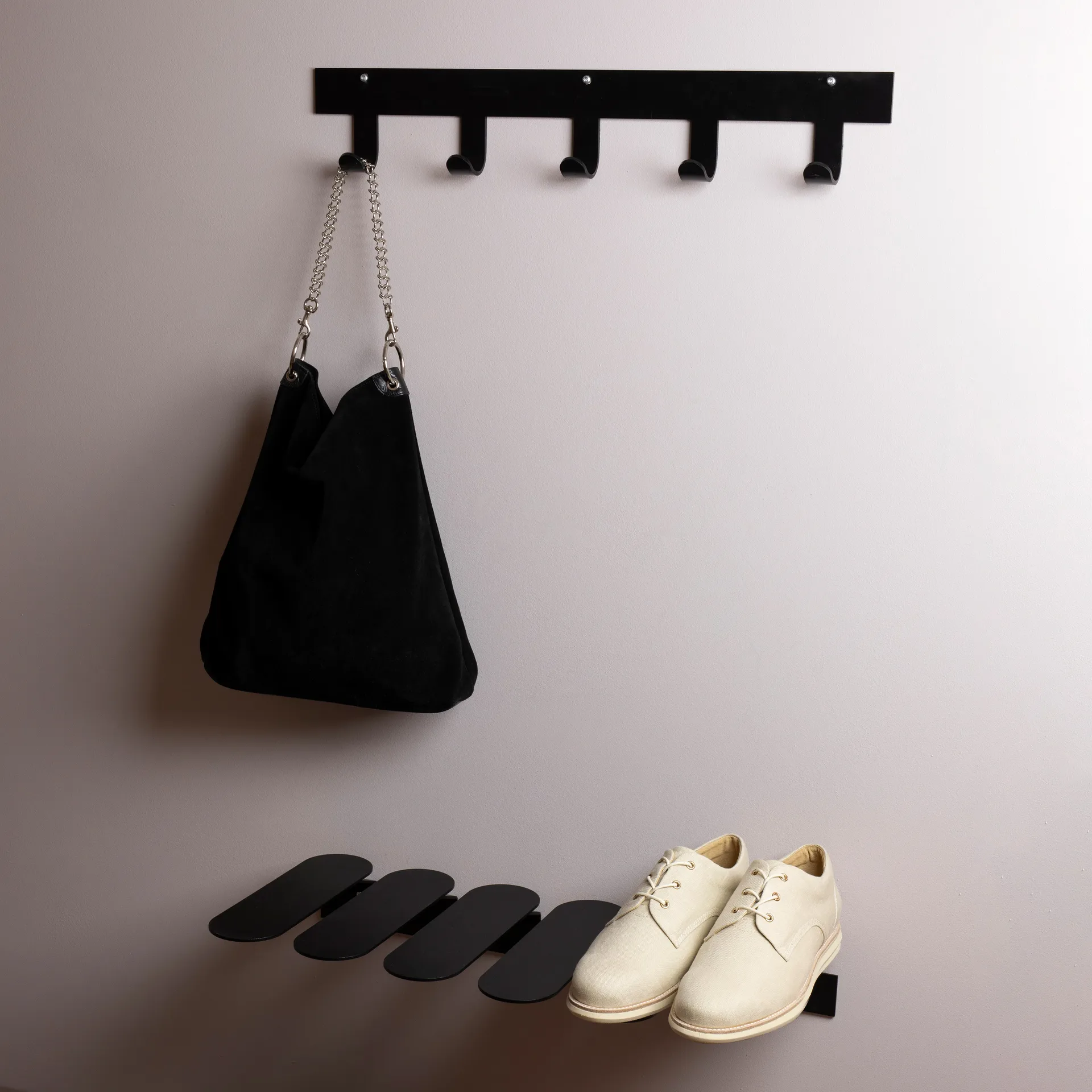 Only Hooks Garderobe, Schwarz Maze