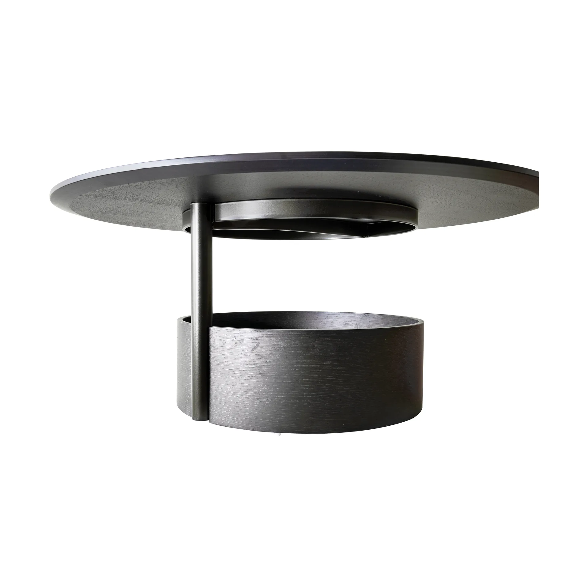 Parasol L Beistelltisch Ø90cm, Dark stained oak Maze