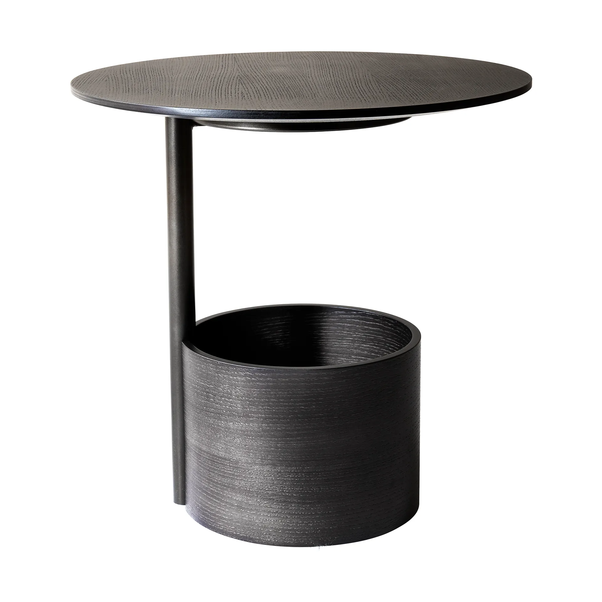 Parasol S Beistelltisch Ø50cm, Dark stained oak Maze