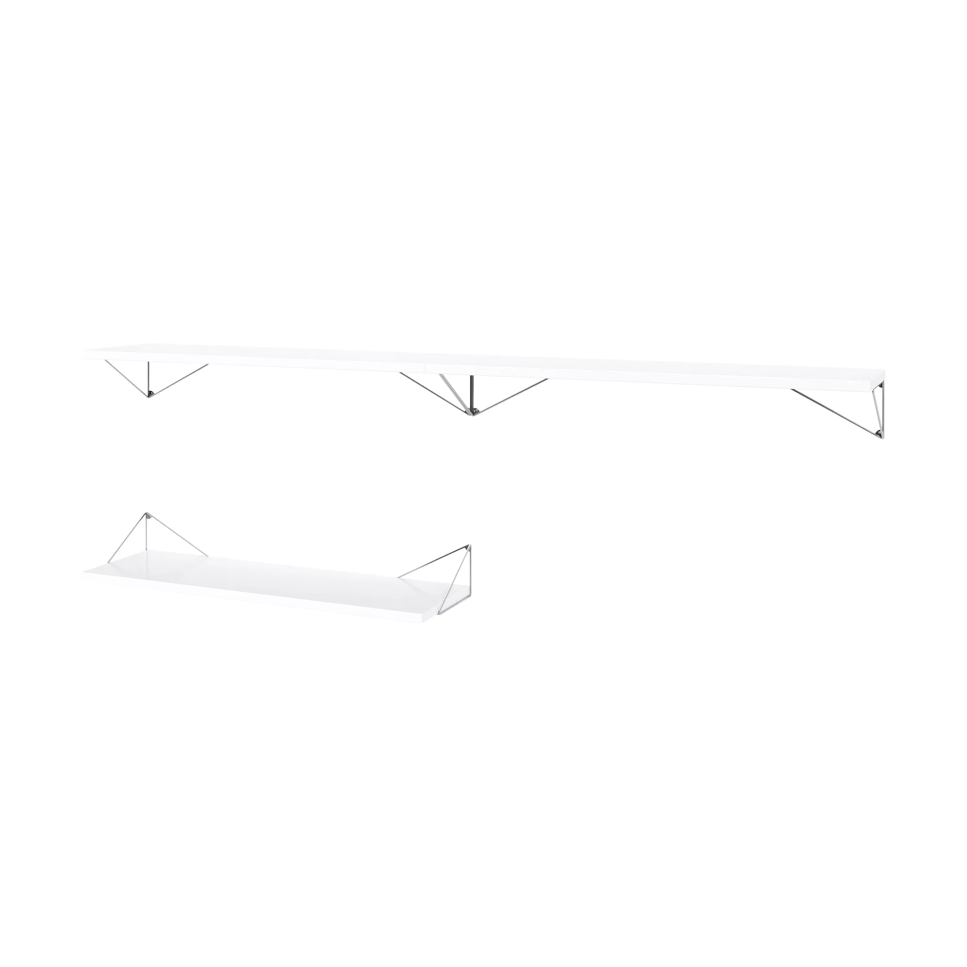 Pythagoras Bundle A Regalsystem Weiß-Chrom Maze