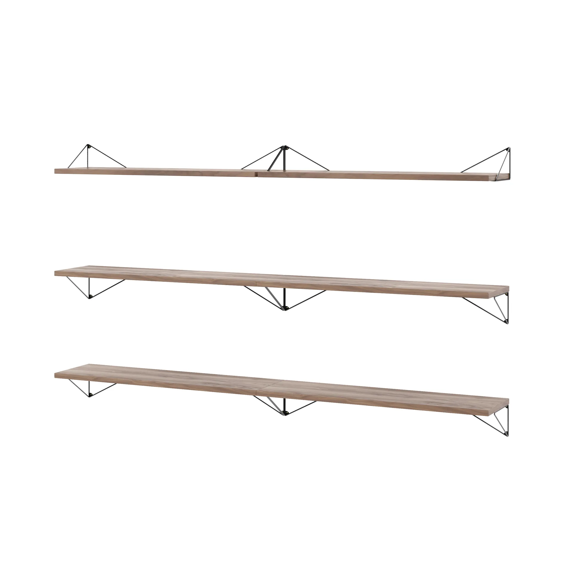 Pythagoras Bundle B Regalsystem Walnuss-Schwarz Maze