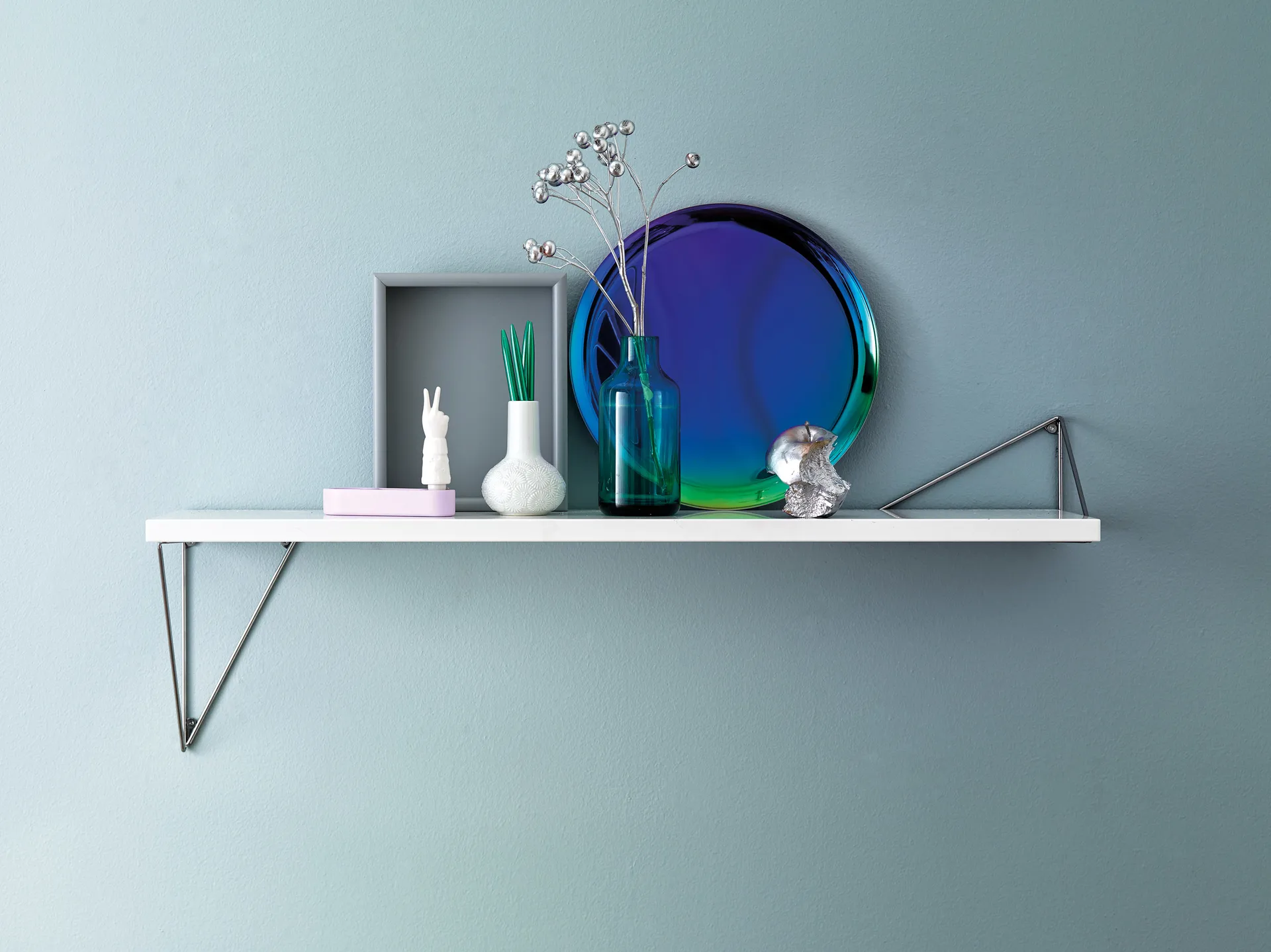 Pythagoras Konsole 2er Pack, Chrome Maze