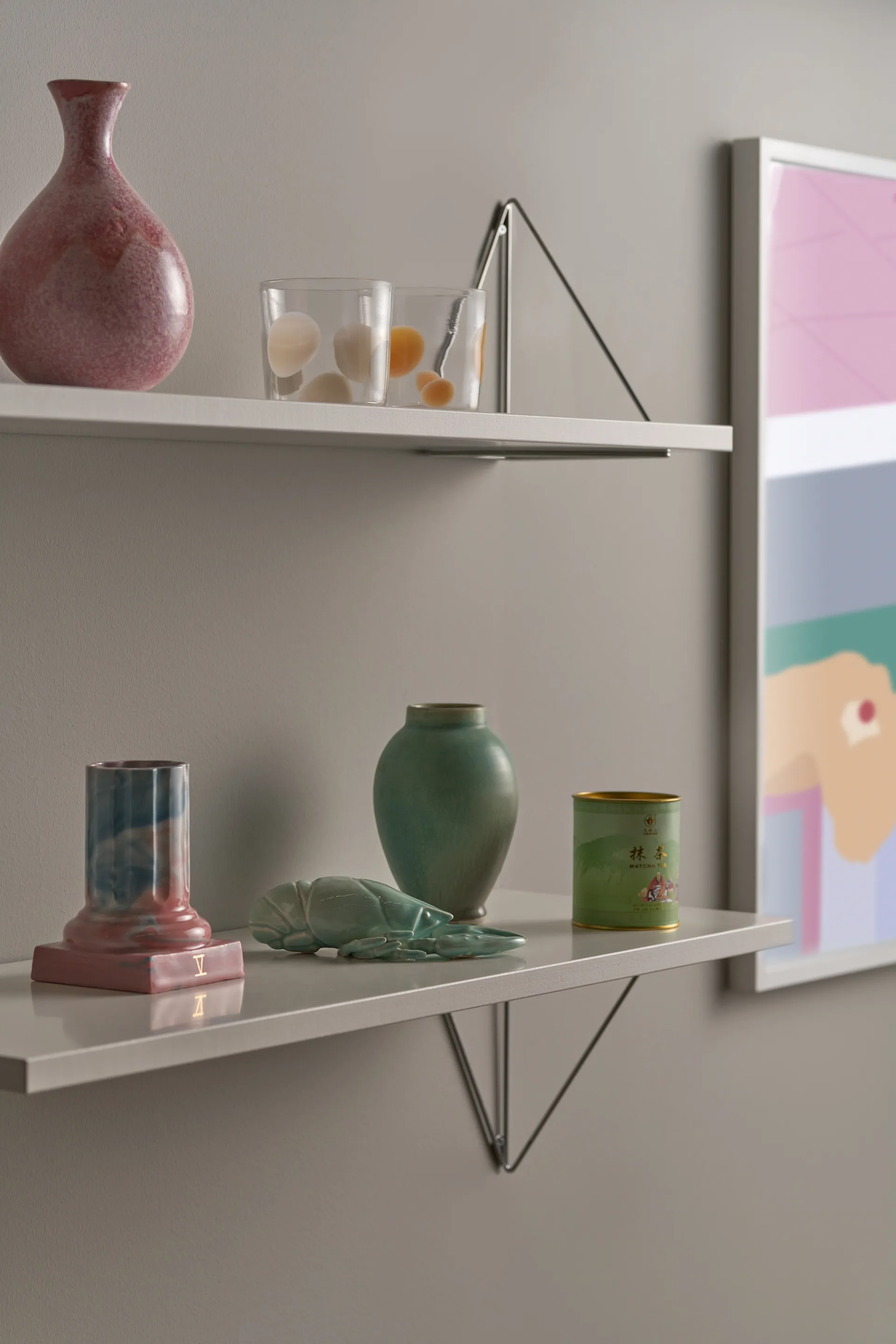 Pythagoras Konsole 2er Pack, Chrome Maze