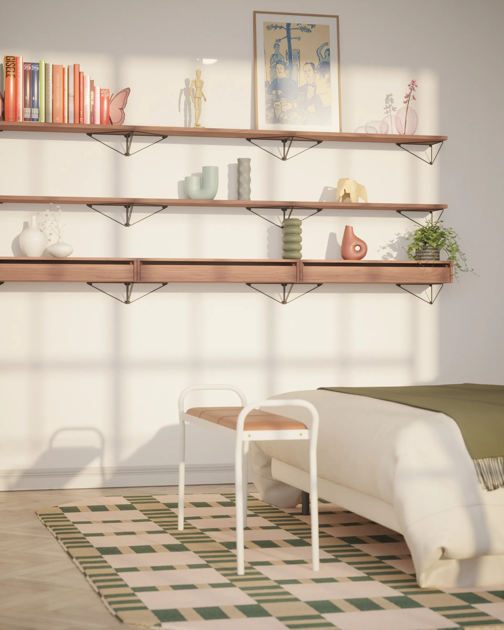 Pythagoras Konsole 2er Pack, Schwarz Maze