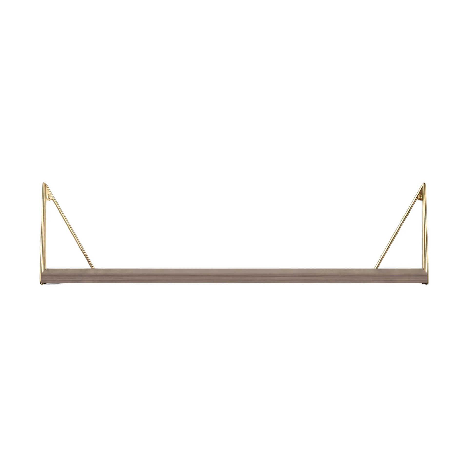 Pythagoras Regal, Nussbaum-Messing, 20x80 cm Maze