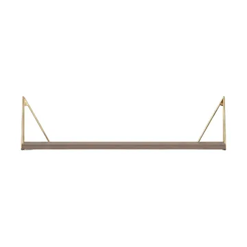 Pythagoras Regal, Nussbaum-Messing, 20x80 cm - Maze
