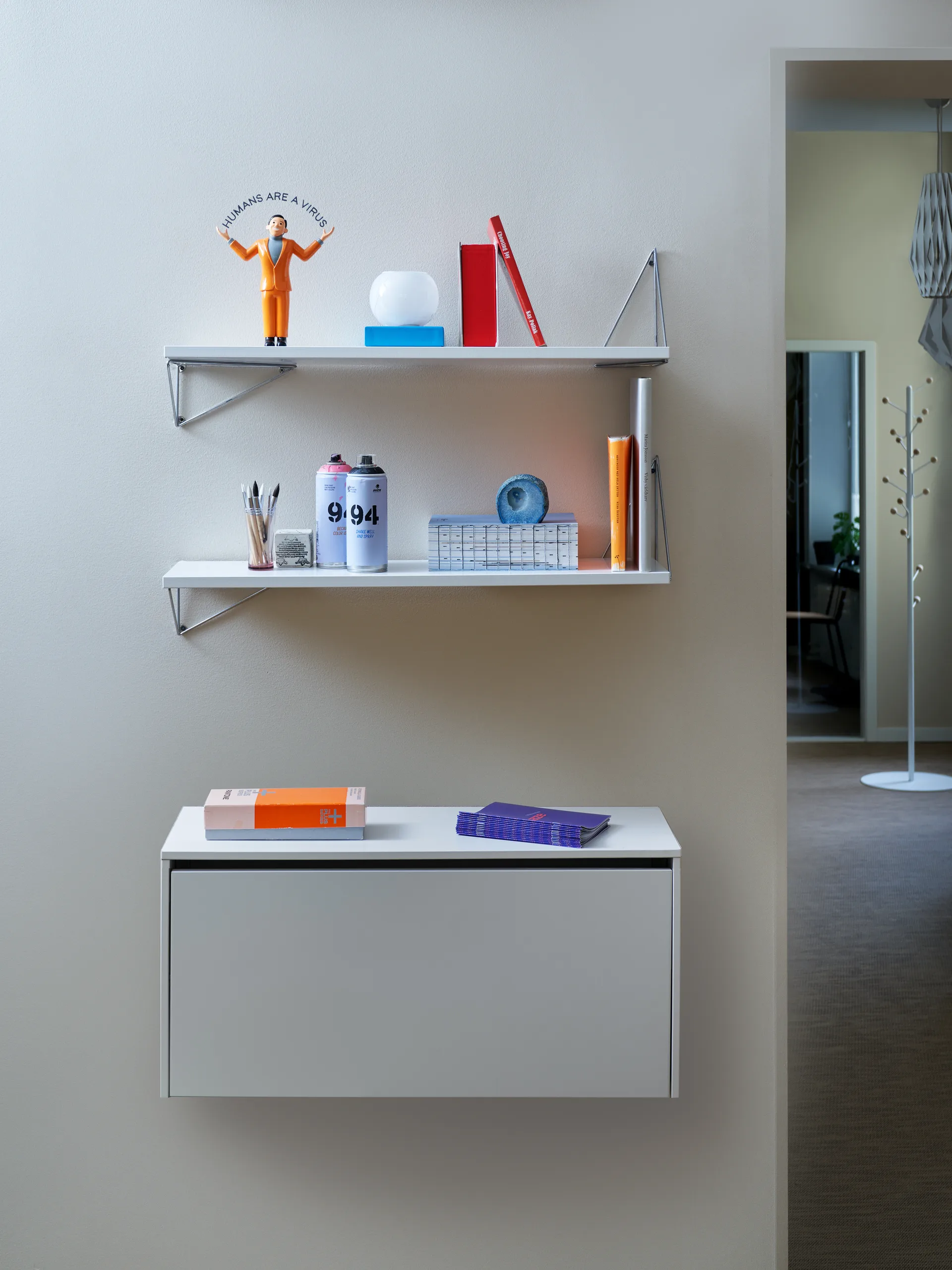 Pythagoras Regalboden, Weiß Maze