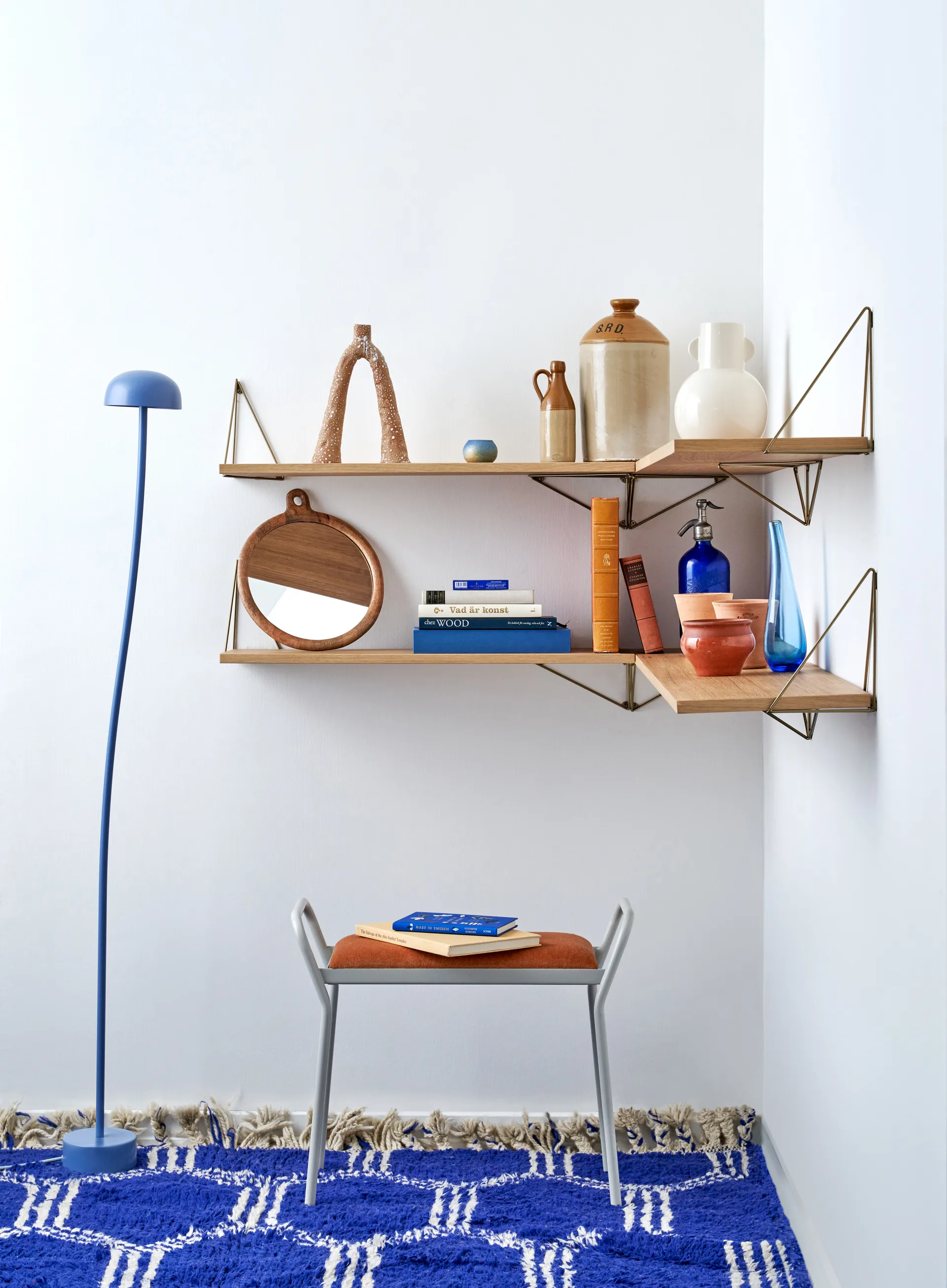 Pythagoras Regalbrett, Large, Eiche Maze