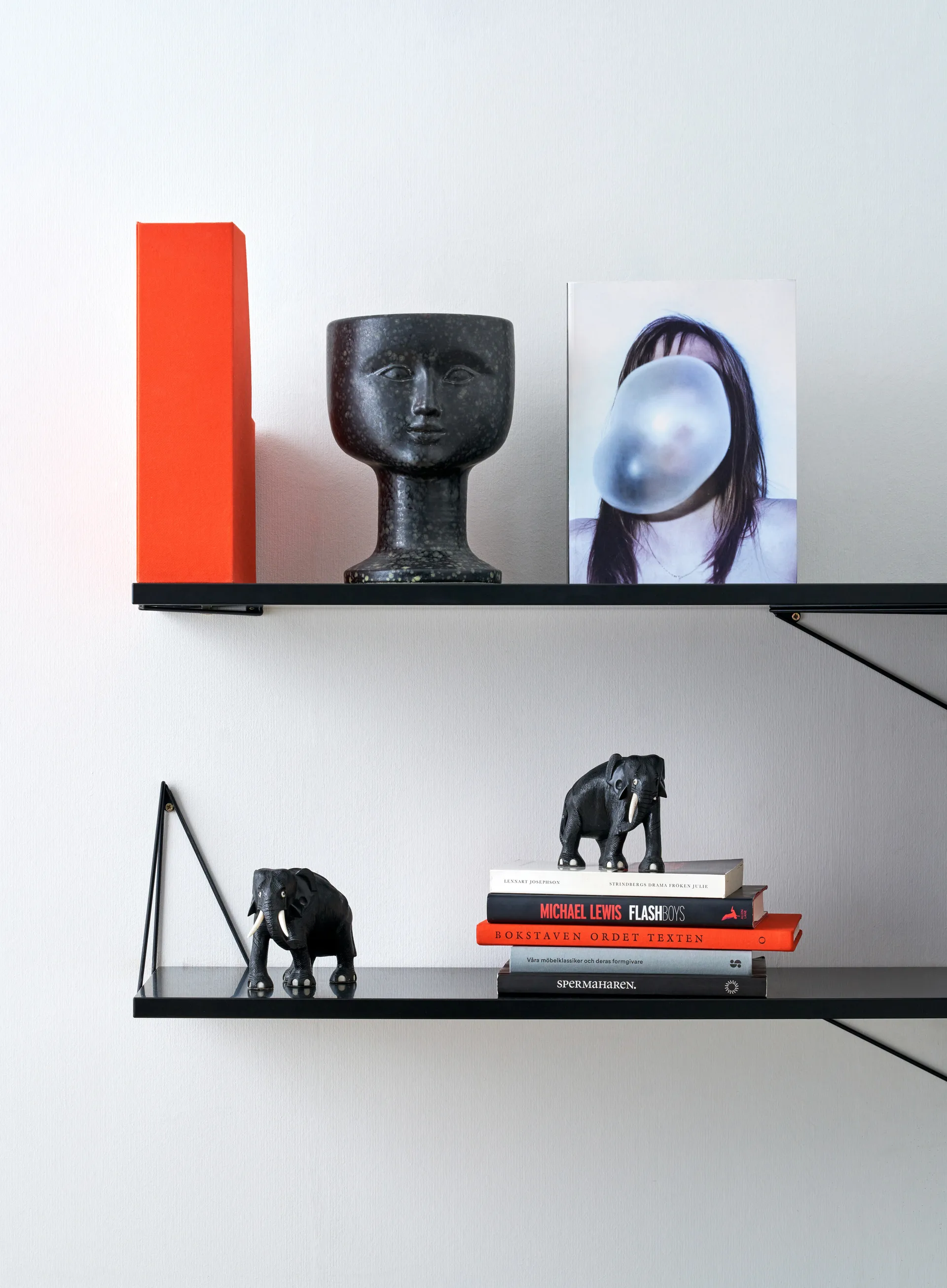 Pythagoras Regalbrett, Large, Schwarz Maze