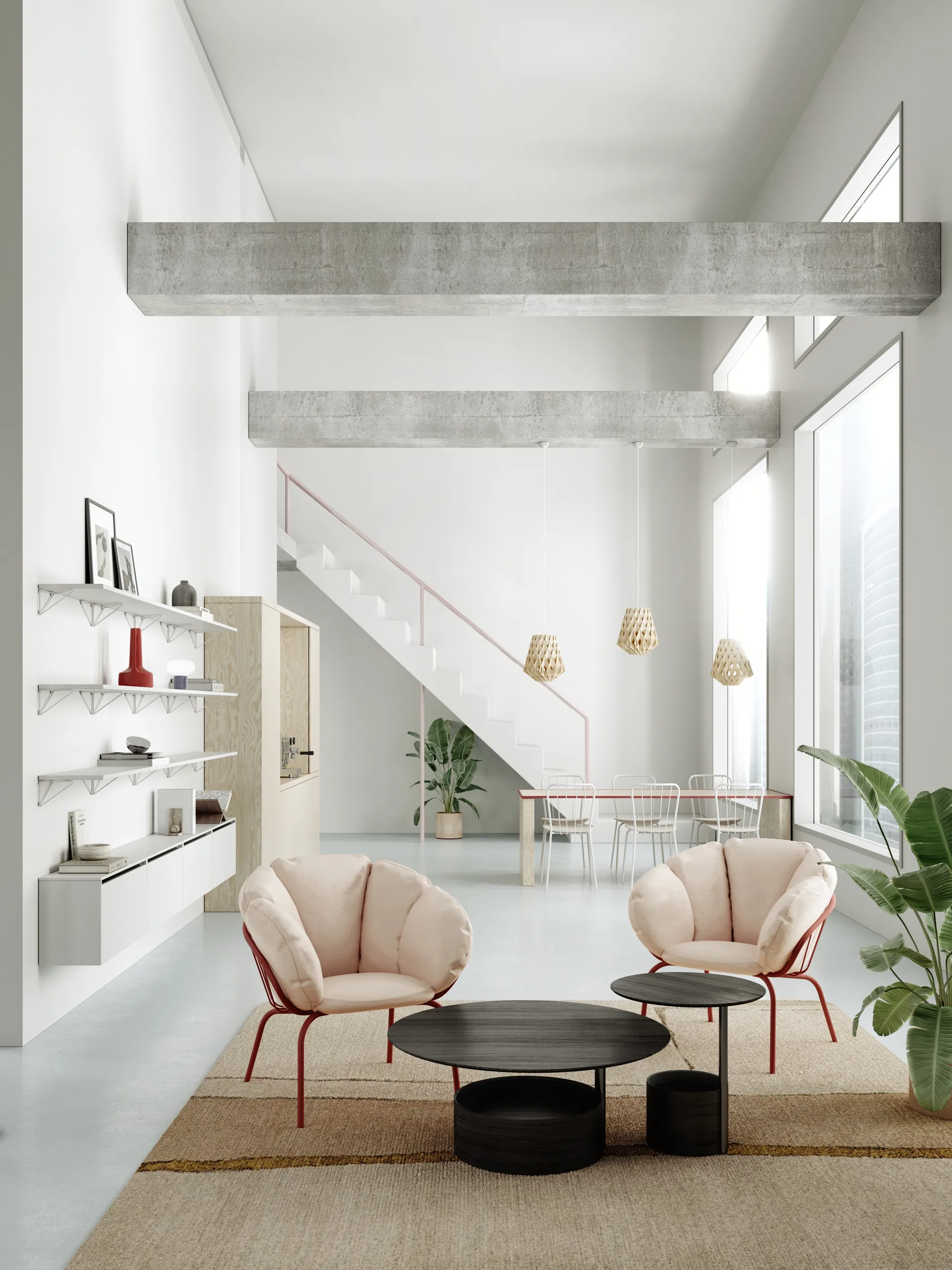 Pythagoras Regalbrett, Large, Weiß Maze