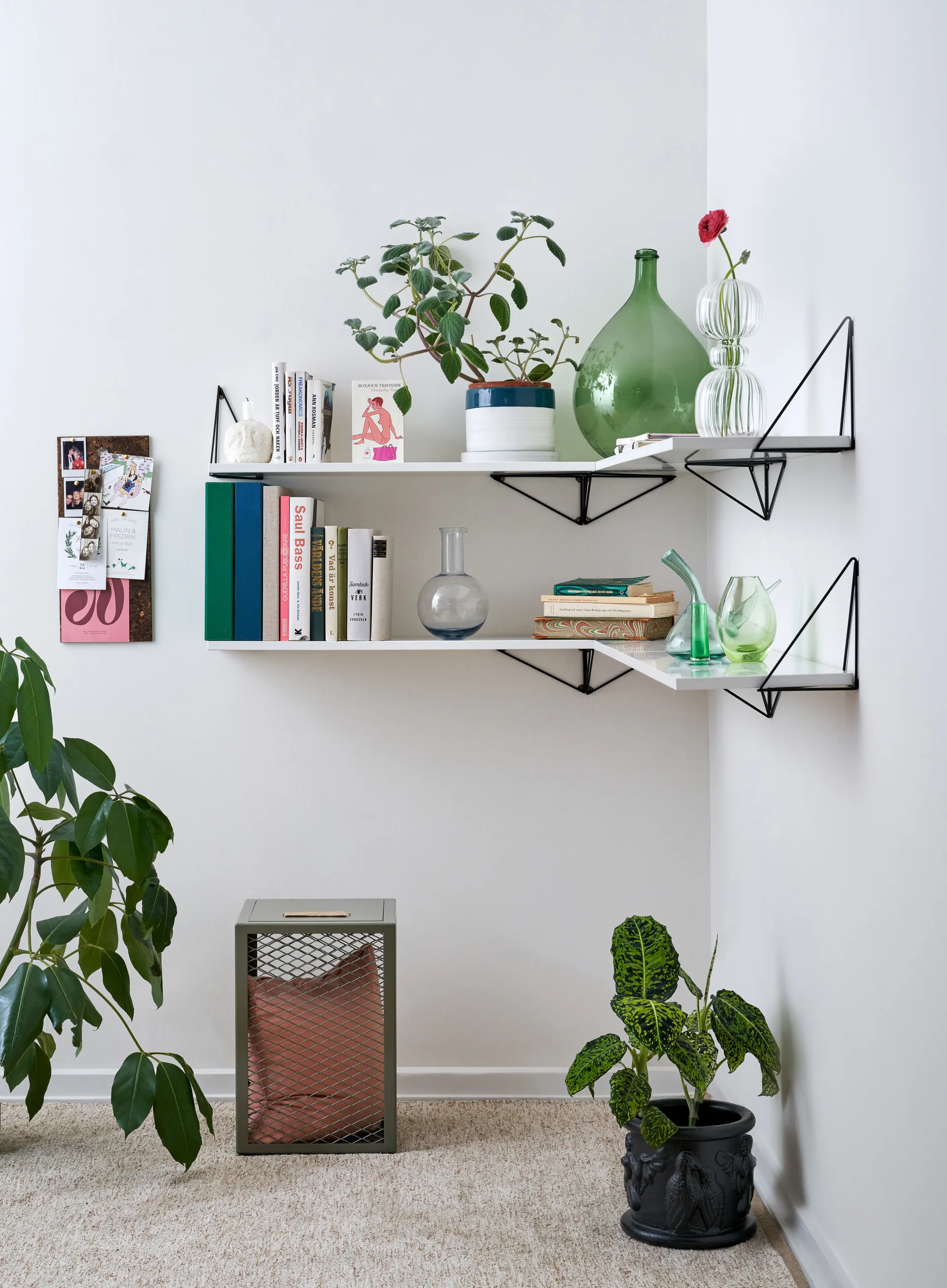 Pythagoras Regalbrett, Large, Weiß Maze