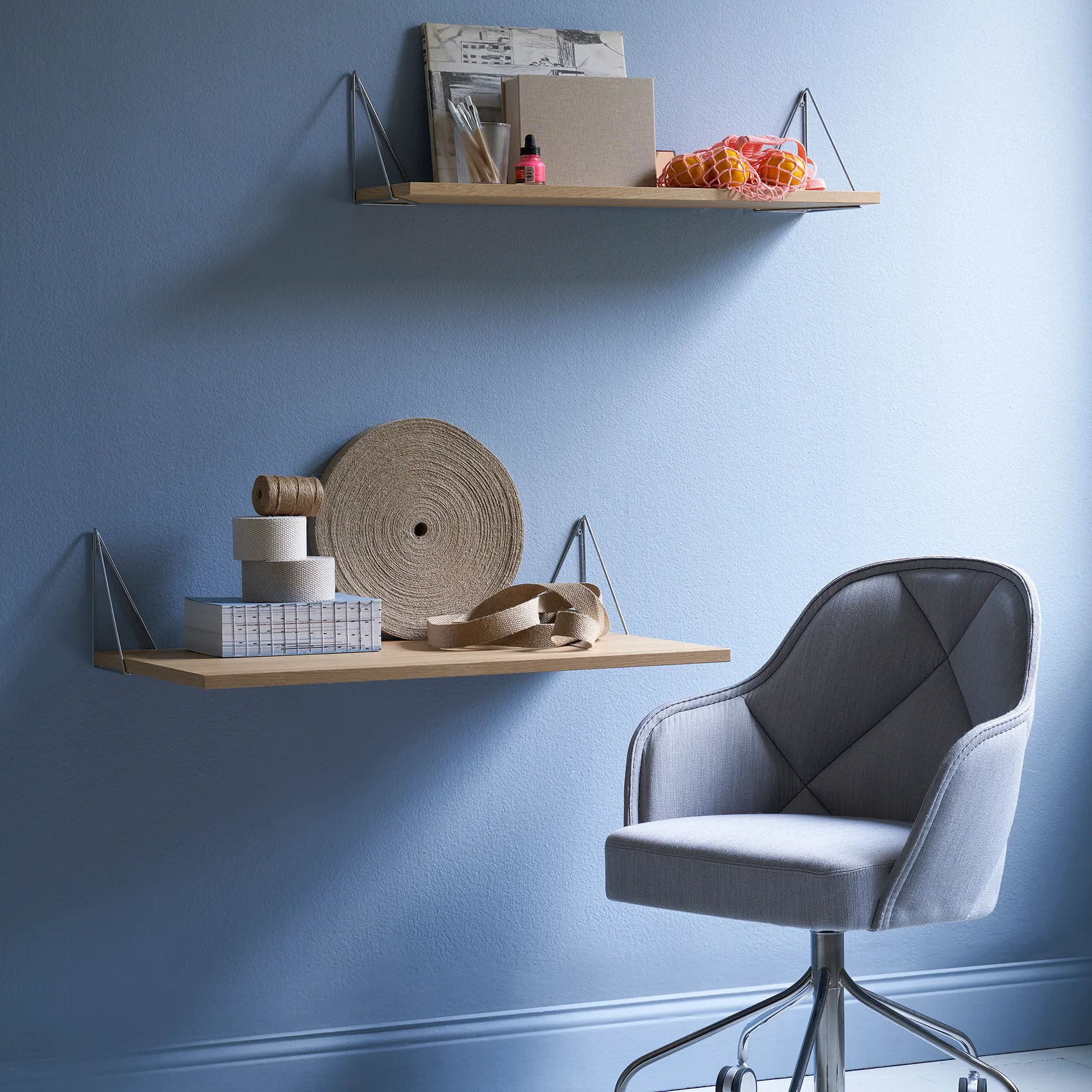 Pythagoras Schreibtischplatte, Eiche Maze