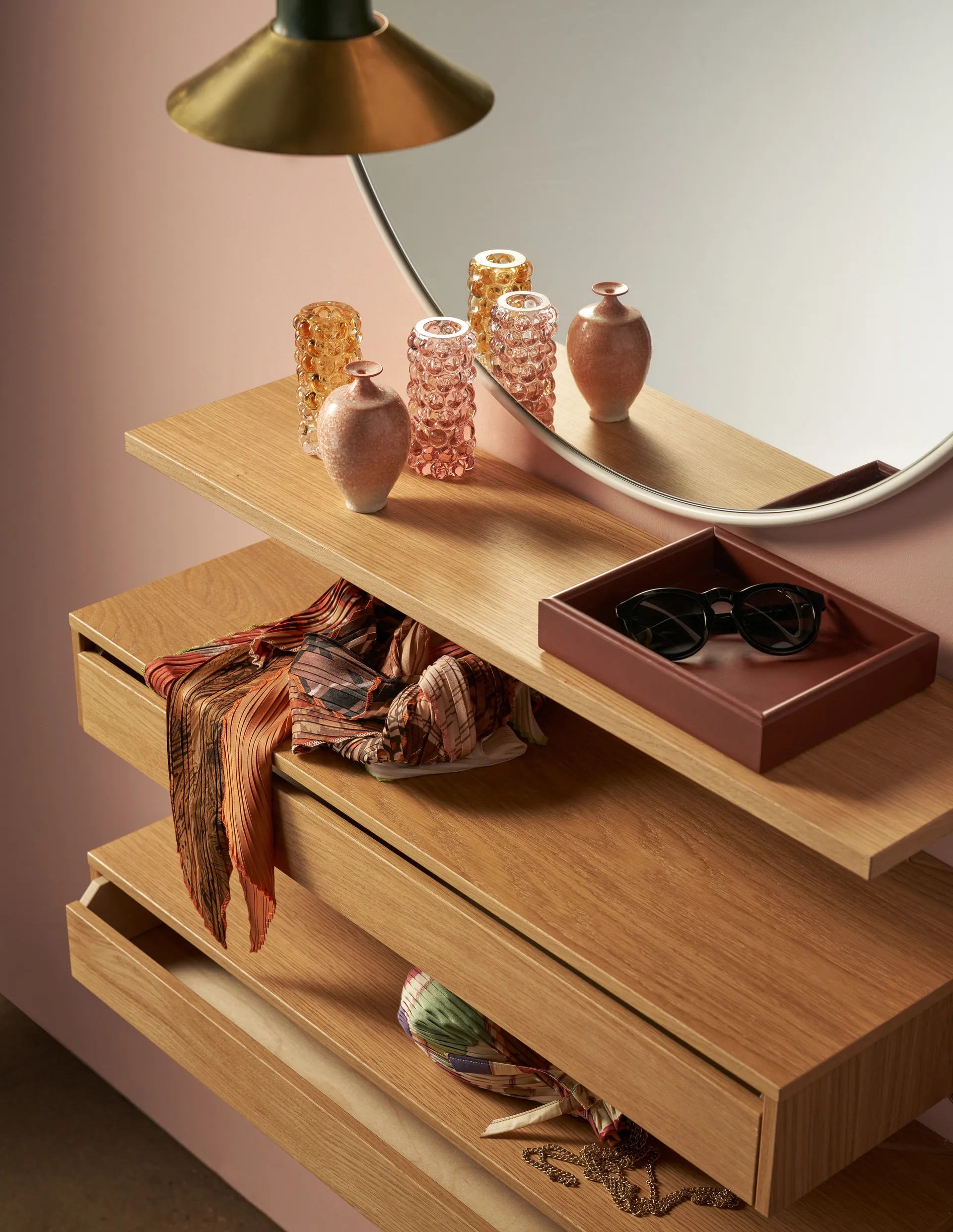 Pythagoras Schublade L, Eiche Maze