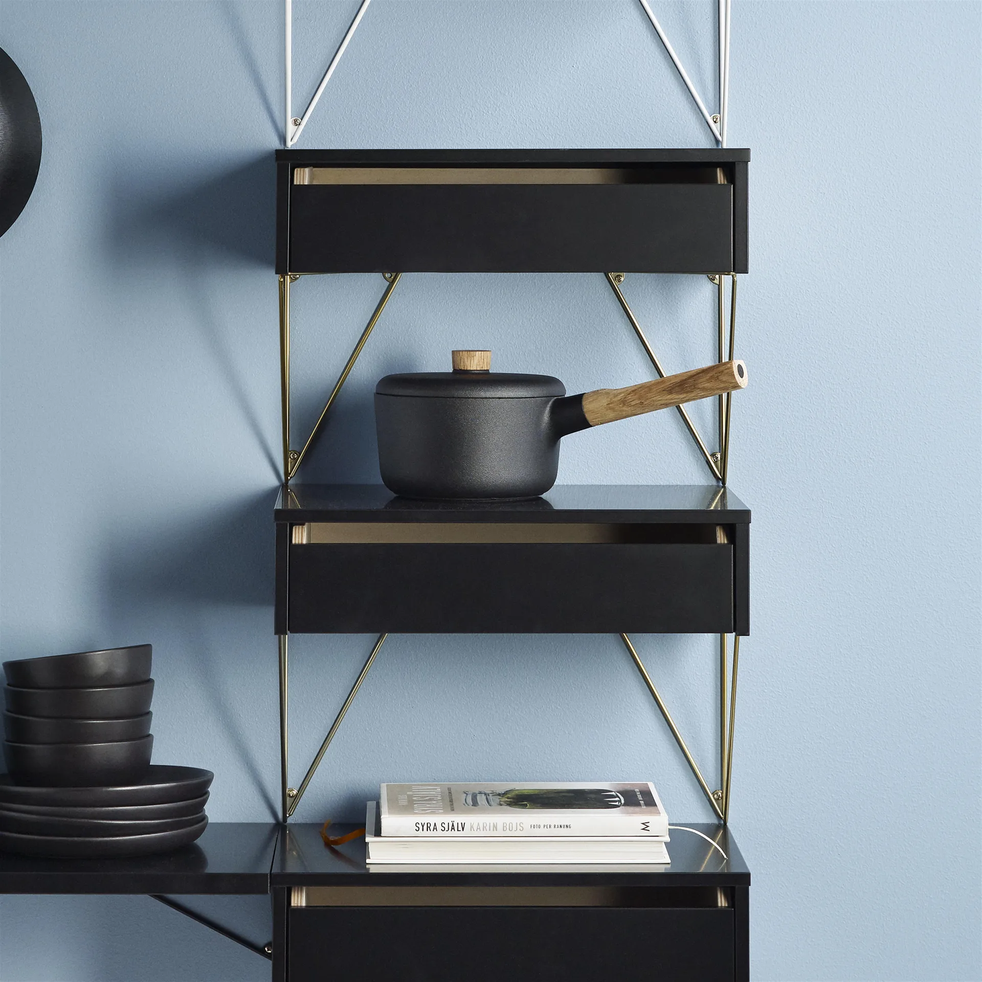 Pythagoras Schublade S, Schwarz Maze