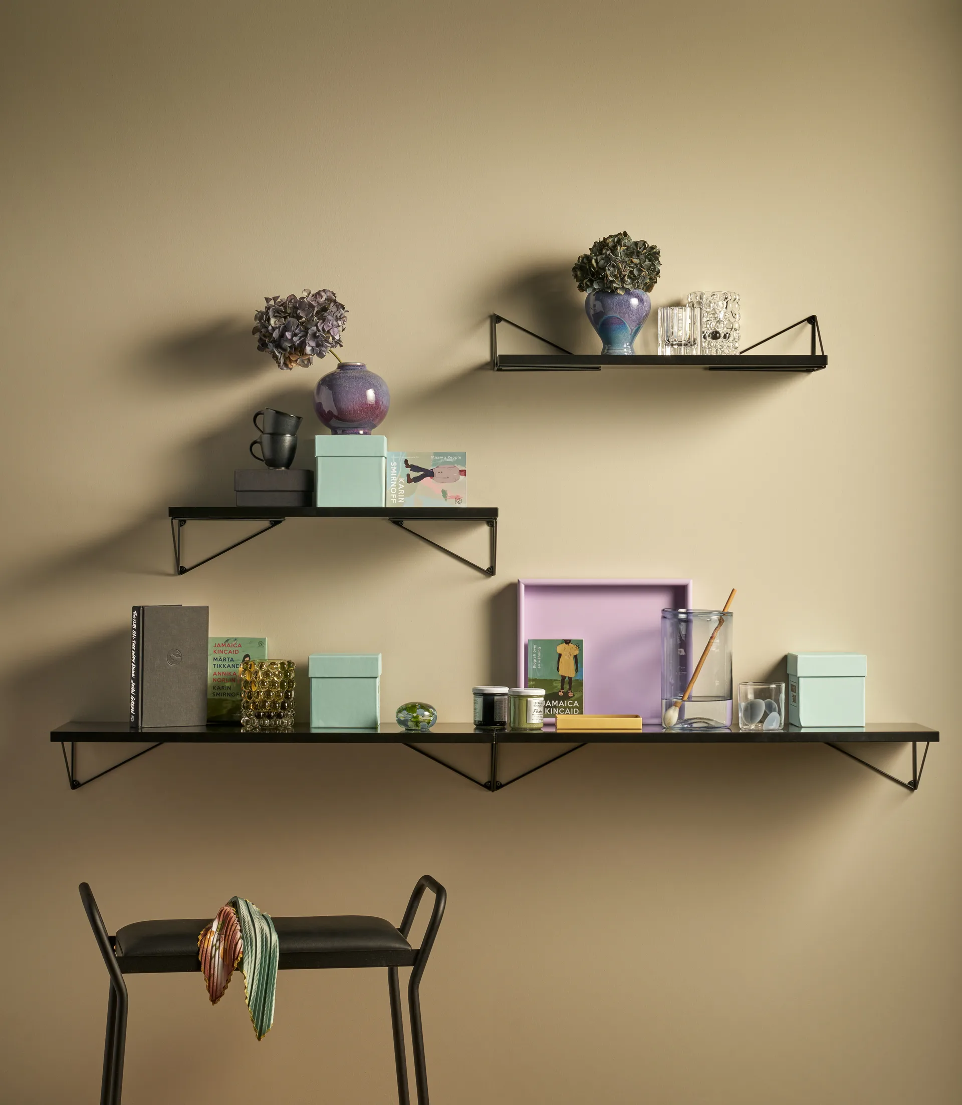 Pythagoras Shelf Regalbrett 60cm, Schwarz Maze