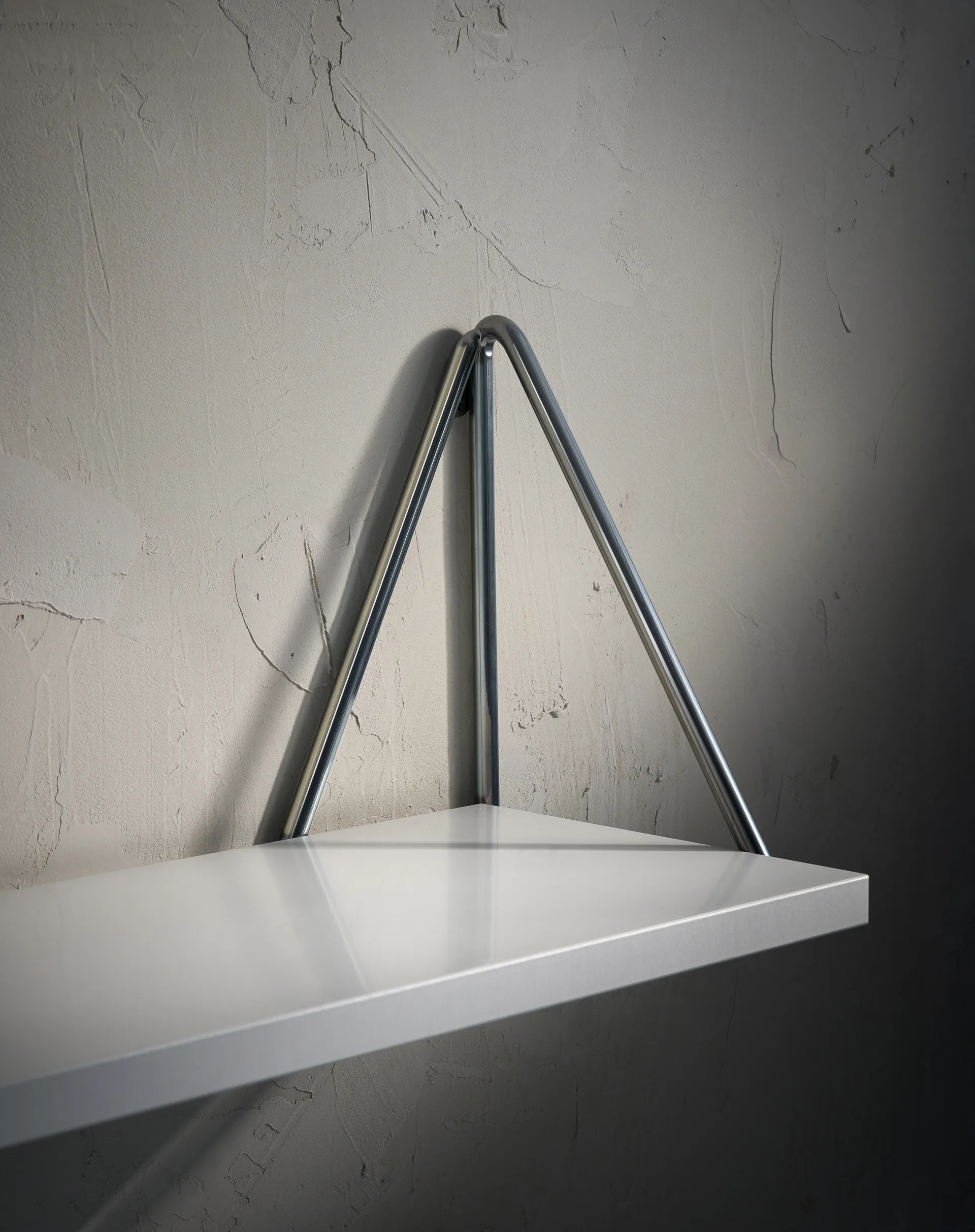 Pythagoras XL Halterungen 2-teilig, Chrome Maze