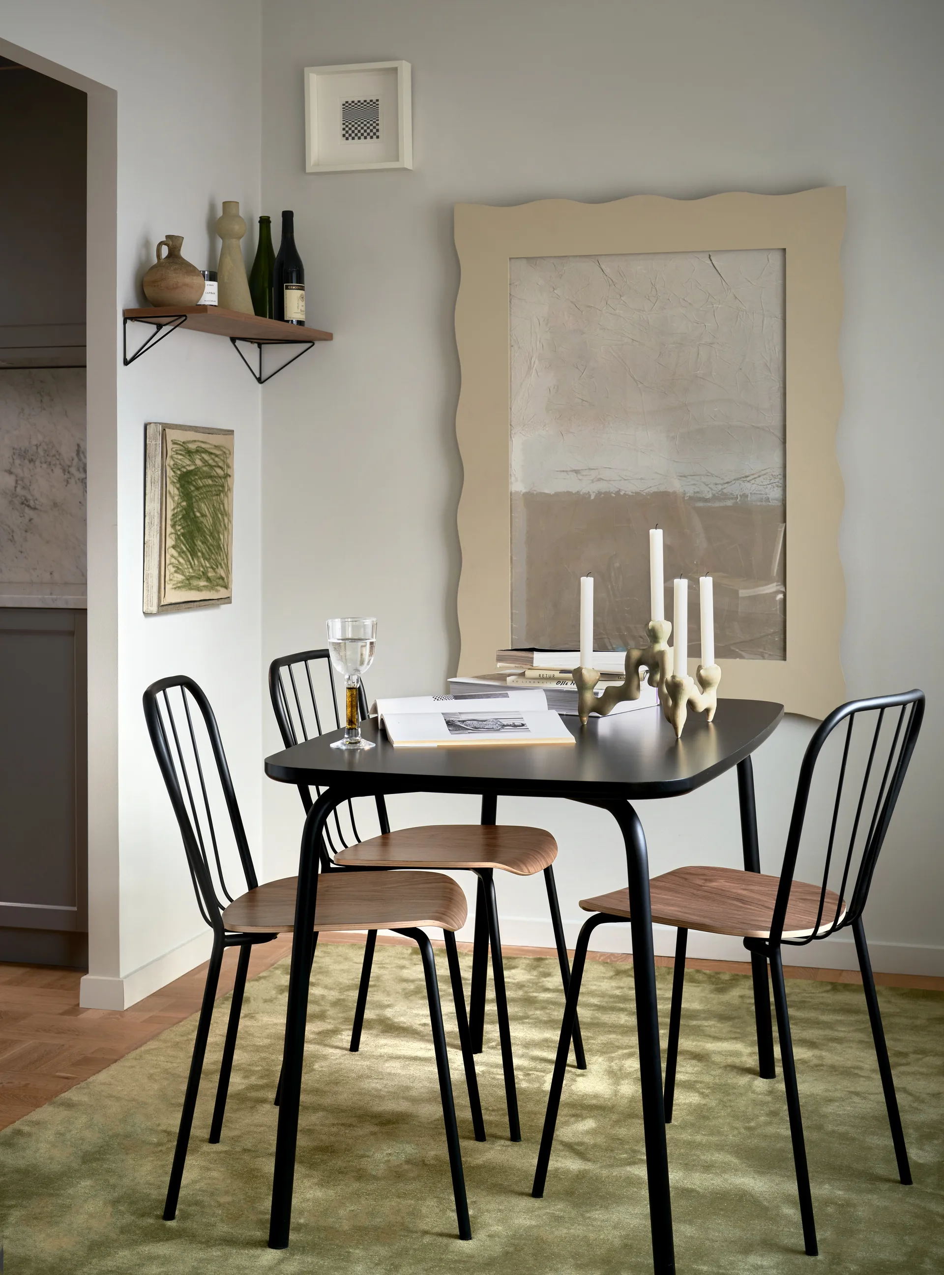 Same Chair Stuhl, Schwarz-Walnuss Maze