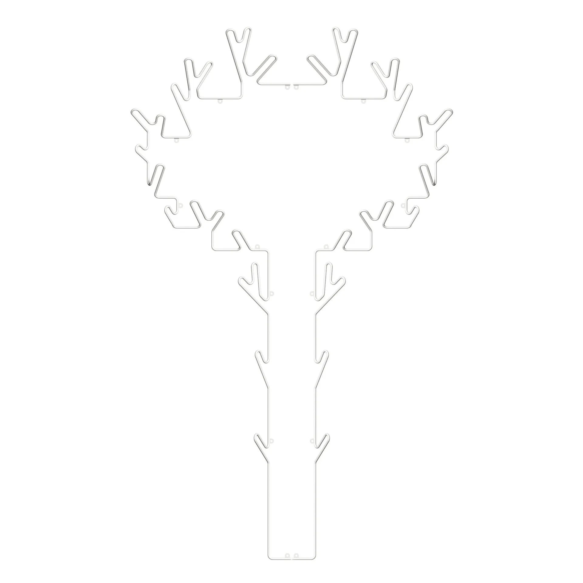 Tree Wandhaken, Weiß Maze