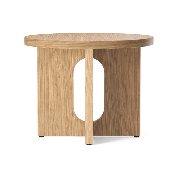 Androgyne Beistelltisch Ø50cm Eichensockel - Eiche-Tischplatte - MENU