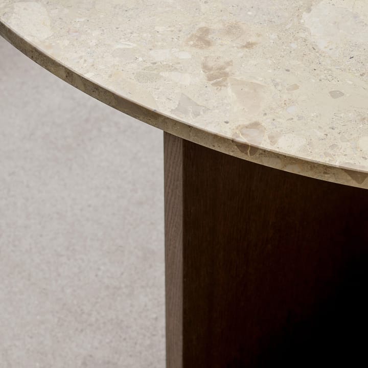 Androgyne Esstisch - Sand stone, gebeiztes Eichenholzgestell - MENU