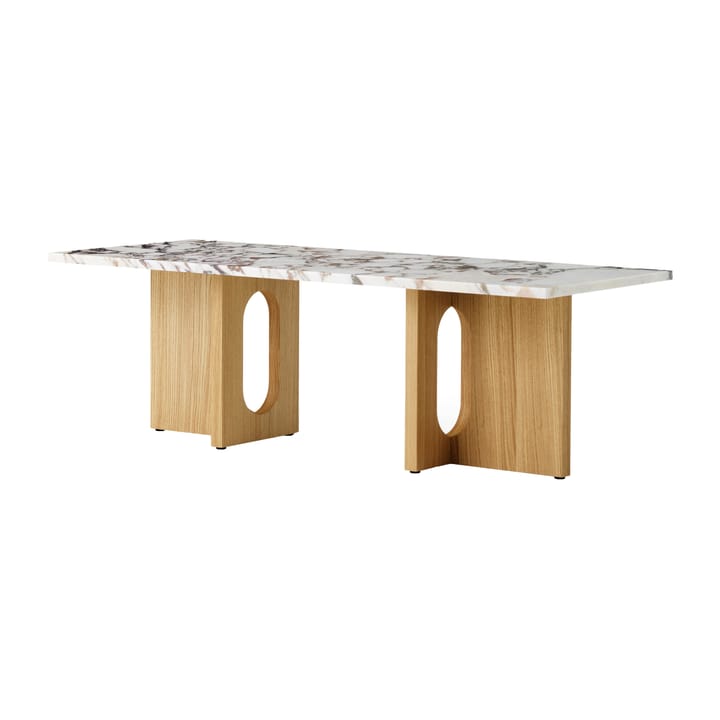 Androgyne Loungetisch - Natural oak-Calacatta viola - MENU