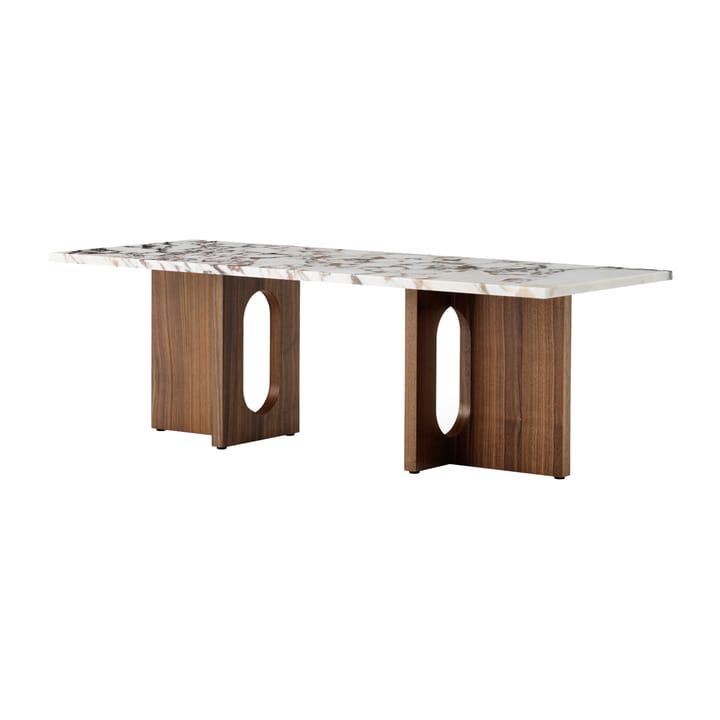 Androgyne Loungetisch - Walnut-Calacatta viola - MENU