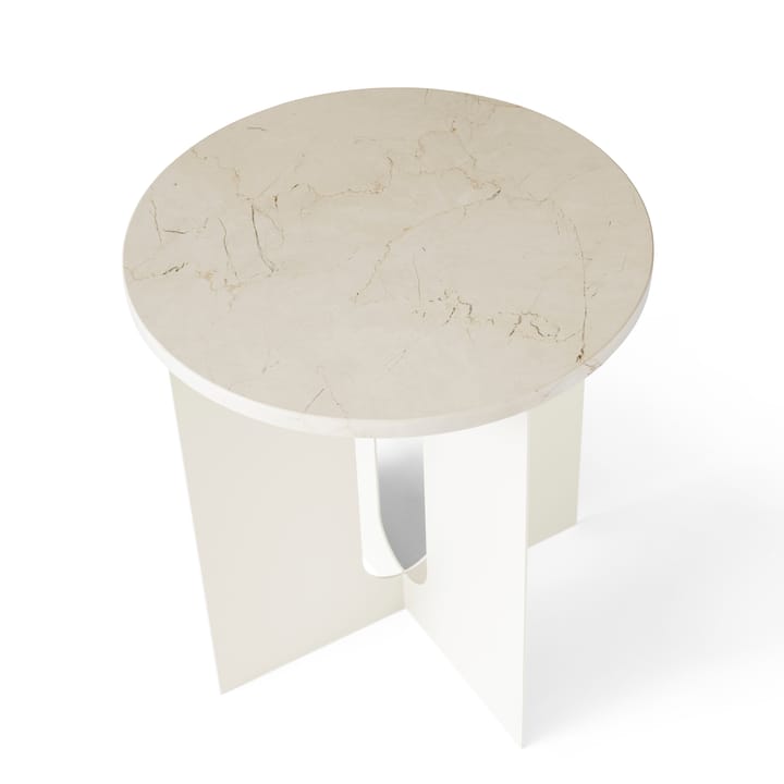 Androgyne Tischplatte für Beistelltisch - elfenbein weiß - MENU