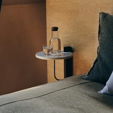 Corbel Wandregal - Marmor carrara, Dunkel gebeizte Eiche - MENU