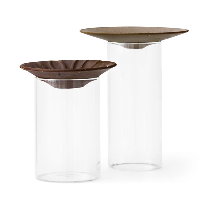 Cresco Propagation Vase 2 Teile - braun-klar - MENU