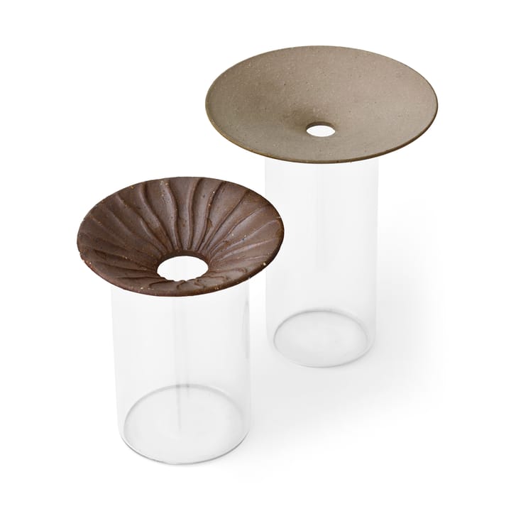 Cresco Propagation Vase 2 Teile - braun-klar - MENU