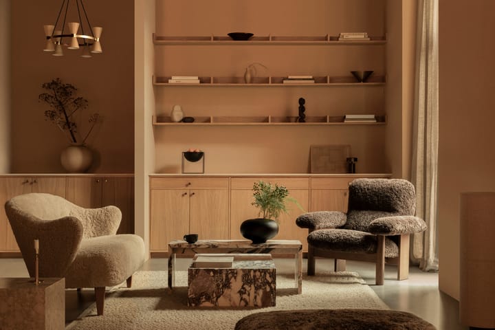 Plinth Beistelltisch - Multi, Rose, low - MENU
