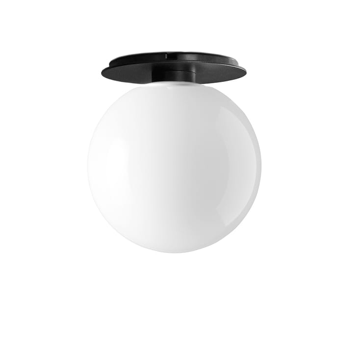 TR Bulb Deckenleuchte - Opal shiny, Schwarze Fassung - MENU
