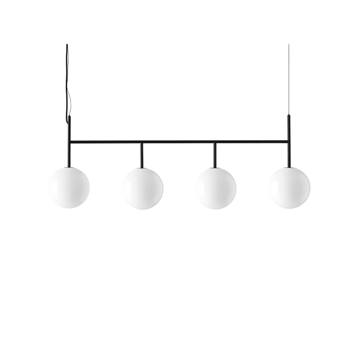 TR Bulb Suspension Frame Deckenleuchte - Opal shiny, Schwarzer Rahmen - MENU