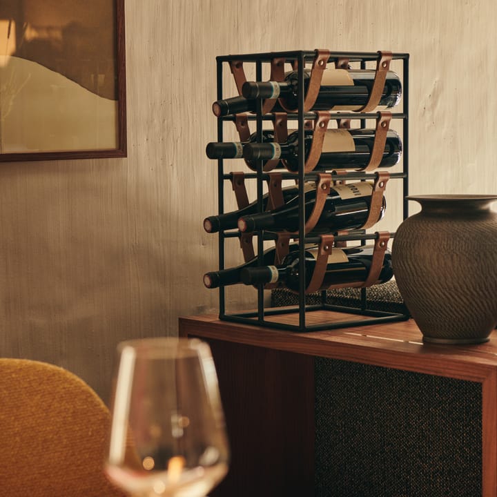 Umanoff Weinregal - Schwarz-braun - MENU
