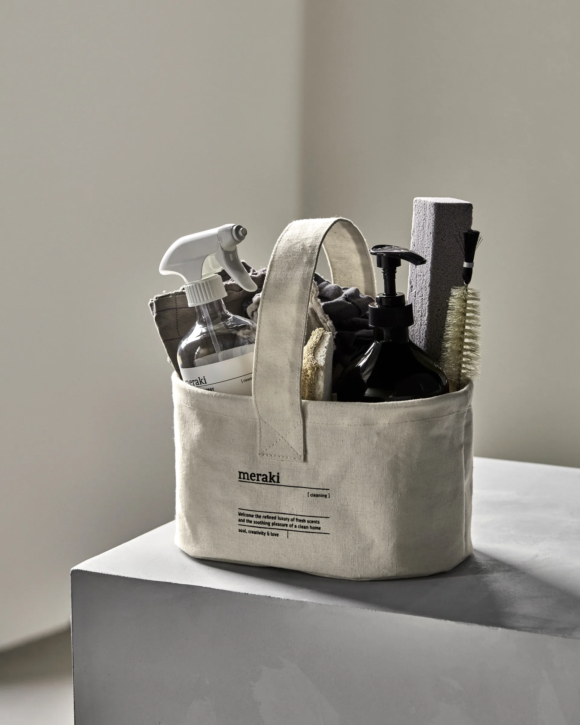 Clean Korb, Weiß Meraki