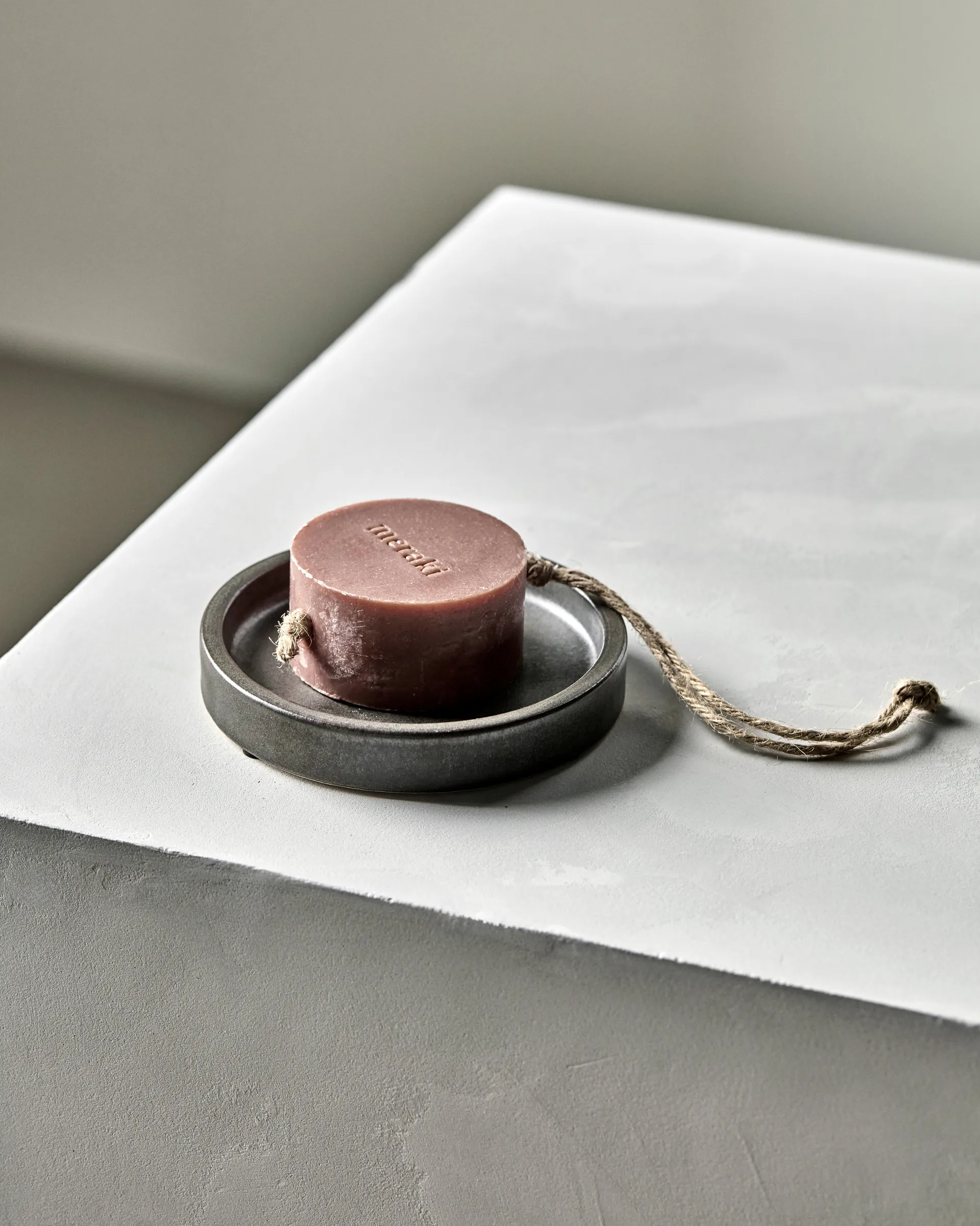 Datura Seifenhalter Ø12,5 cm, Dunkelgrau Meraki