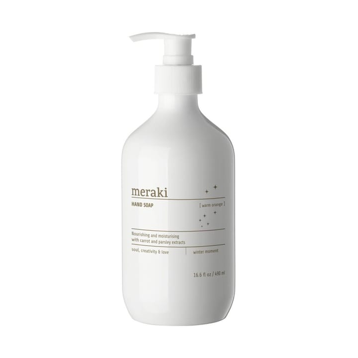 Meraki Christmas Edition Handseife 490 ml, Warm orange Meraki