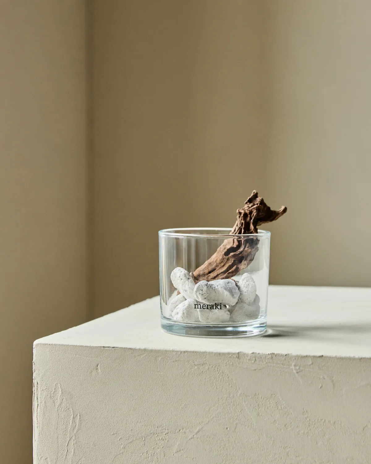 Meraki Duftdiffusor Lavastein und Holz, Weiß Meraki