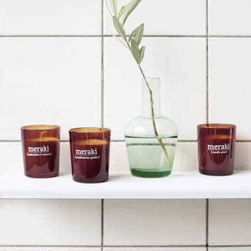 Meraki Duftkerze 12h braunes Glas - Nordic Pine - Meraki
