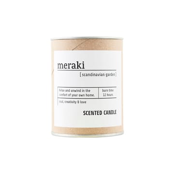 Meraki Duftkerze 12h braunes Glas - Scandinavian Garden - Meraki