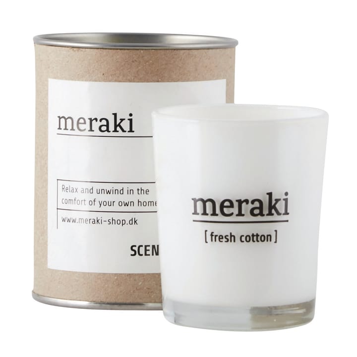 Meraki Duftkerze 35h - Fresh Cotton - Meraki