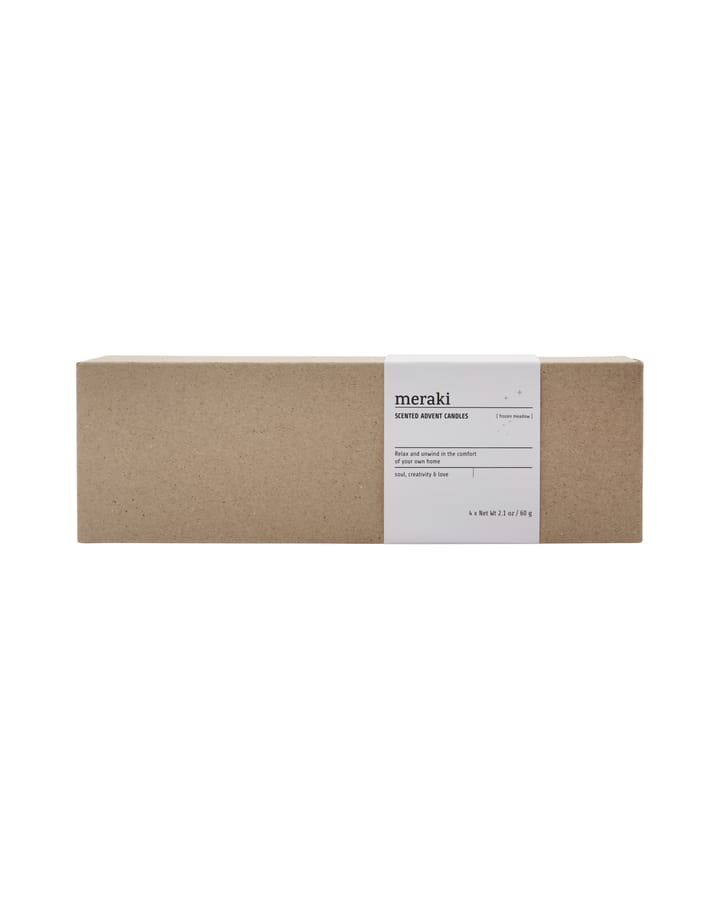 Meraki Duftkerze Advent 4er Pack, Frozen meadow Meraki