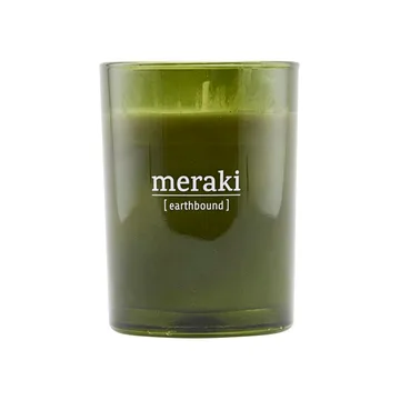 Meraki Duftkerze grünes Glas 35 Stunden - Earthbound - Meraki