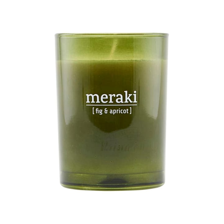 Meraki Duftkerze grünes Glas 35 Stunden - Fig-apricot - Meraki