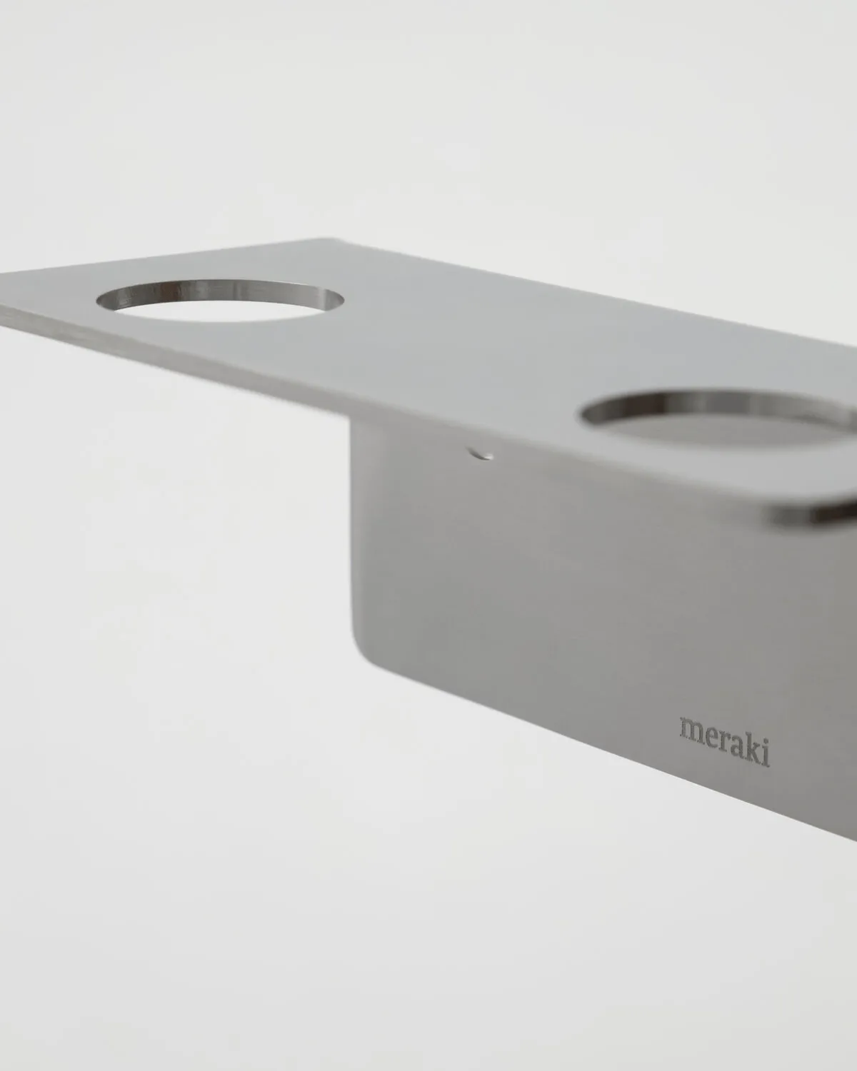 Meraki Flaschenhalter, Gebürstetes Silber, für 2 Flaschen Meraki