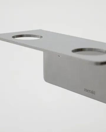 Meraki Flaschenhalter - Gebürstetes Silber, für 2 Flaschen - Meraki