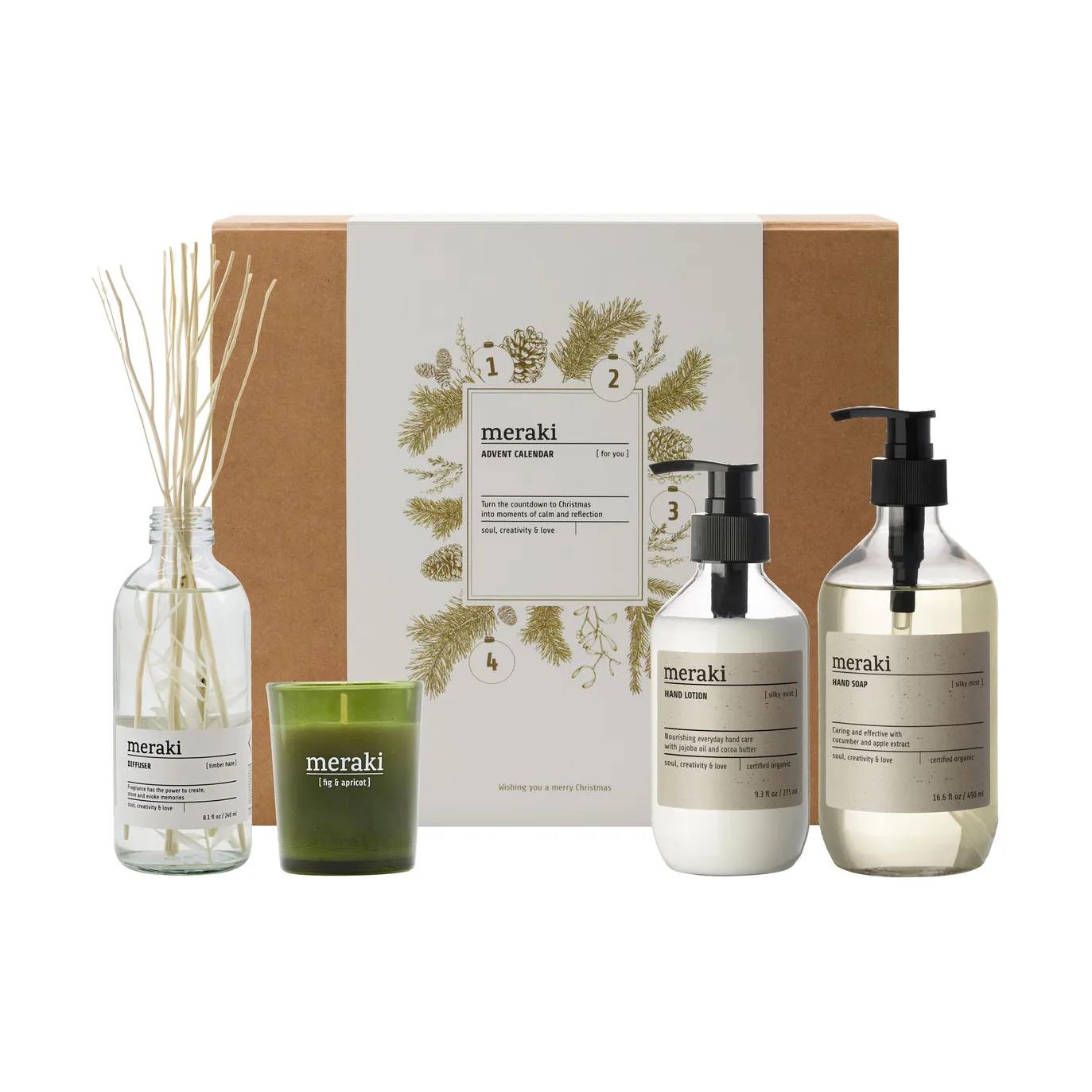 Meraki Geschenkset-Adventskalender, 4 Teile Meraki