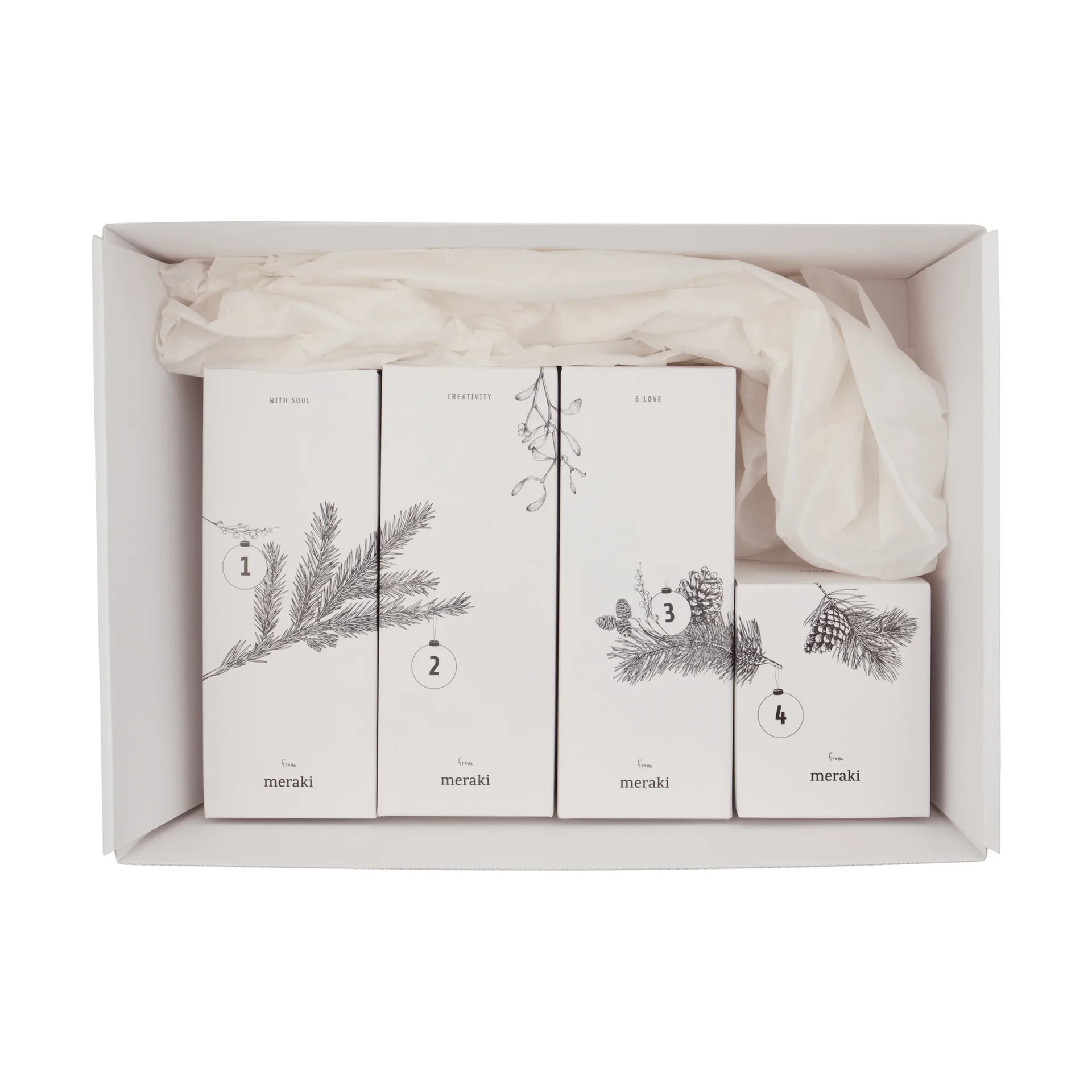 Meraki Geschenkset-Adventskalender, Meadow bliss, Silent amber Meraki