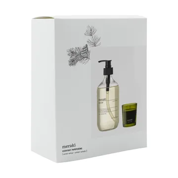 Meraki Geschenkset Handseife und Duftkerze - Winter whisp, winter woods - Meraki